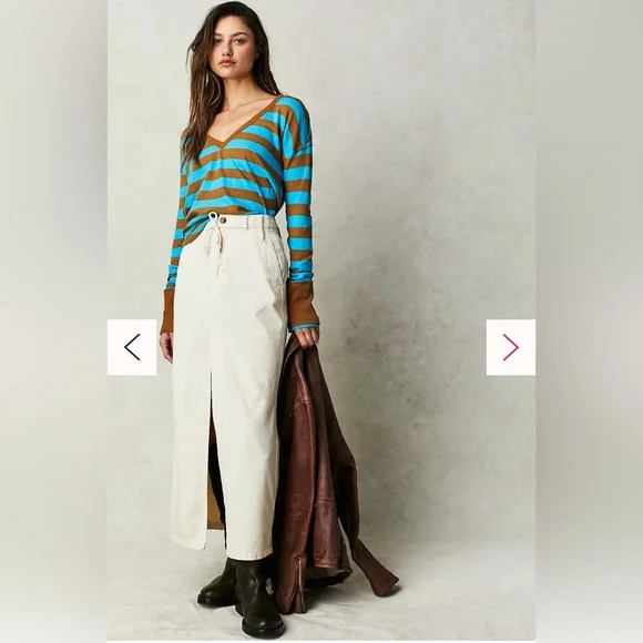 We The Free Sail Away Long Sleeve Tee Savannah Blue Combo NWOT - Picture 3 of 14